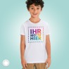 Premium Kinder T-Shirt weiß Textildruck
